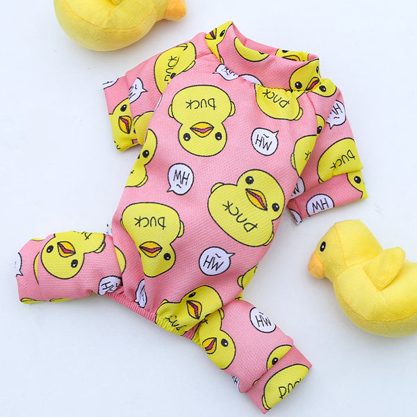 Pijama Térmico para Mascotas - Diseño Pato Cartoon - Image 3