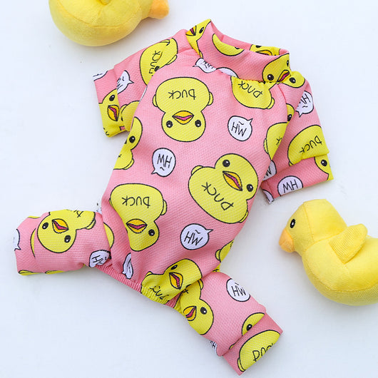Pijama Térmico para Mascotas - Diseño Pato Cartoon - Image 3