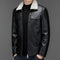 Chaqueta de Cuero Casual para Hombre - Otoño e Invierno