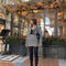 Blazer Falda Cuadros Houndstooth Diseño Ejecutivo