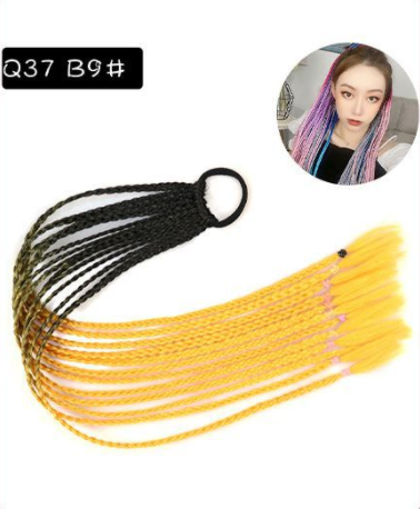 Peluca Trenza Degradado de Tres Hebras Color Twist - Image 32