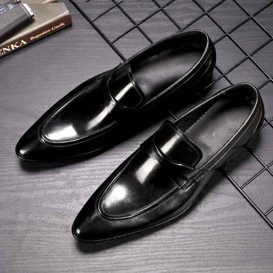 Zapatos Formales de Cuero Vacuno Británico Vintage para Negocios