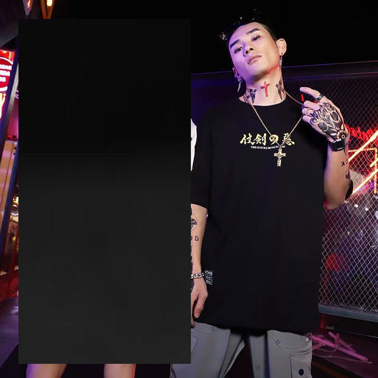 Camiseta Hip Hop Suelta Verano Unisex Estilo León Despierto - Outfit de Pareja - Image 19