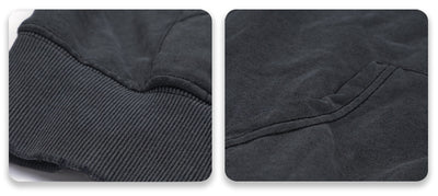 Sudadera Vintage Negra Oversize con Detalles Desgastados - Image 12