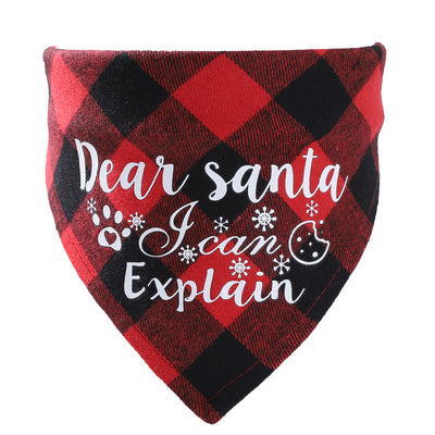 Pañuelo Triangular Navideño para Mascotas - DIY Babero Absorbente para Perros - Image 14