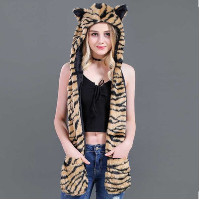 Conjunto Infantil 3 en 1: Gorro, Bufanda y Guantes con Diseño Animal de Peluche - Image 5