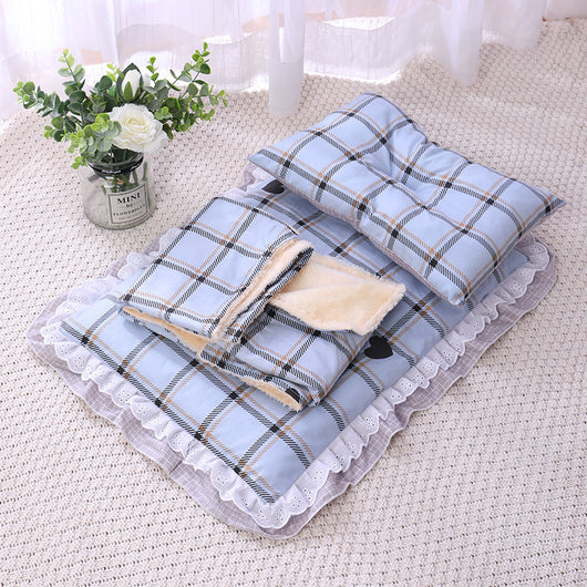 Cama Acolchada Tres Piezas para Gatos y Perros - Colchoneta de Algodón Premium - Image 11