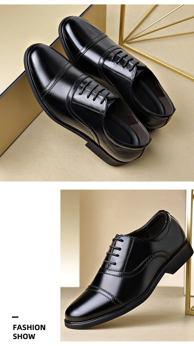 Zapatos de Cuero Formales Puntiagudos para Hombre - Estilo Ejecutivo Británico - Image 18