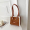 Bolso Tote Coreano de Piel de Cordero con Asa Simple