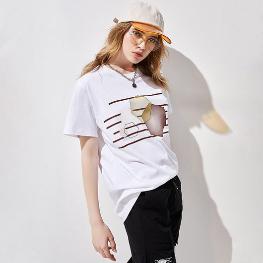 Camiseta Suelta de Manga Corta para Mujer - Image 14