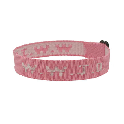 Pulsera Ajustable con Cinta Jacquard Estampada WWJD Unisex - Image 23