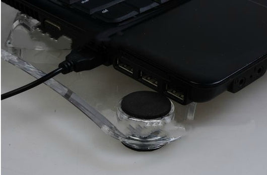 Refrigerador Portátil para Laptop con Tres Ventiladores de Cristal - Image 10