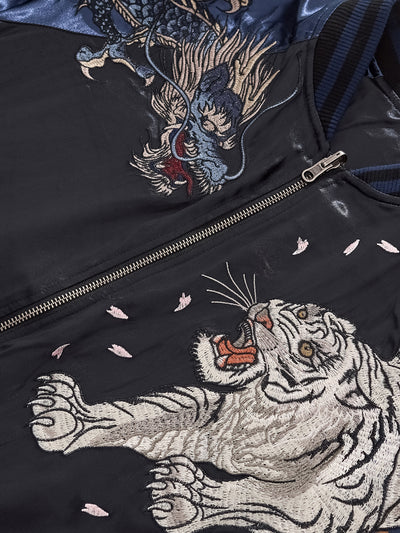 Chaqueta Universitaria Dragon y Tigre de las Cuatro Bestias Divinas - Image 8
