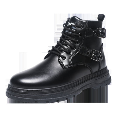 Botas Martin Negras Estilo Británico para Hombre - Botas de Trabajo Duraderas - Image 5