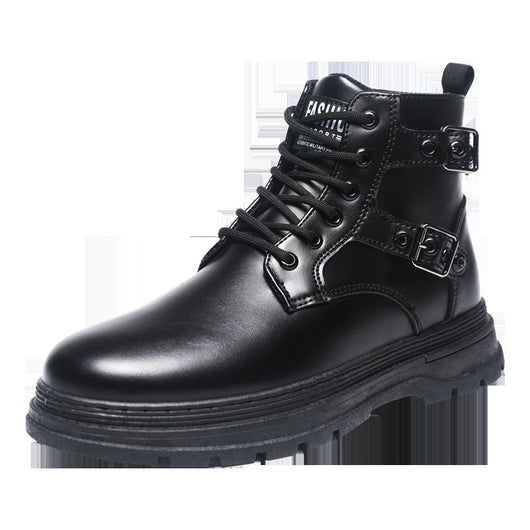 Botas Martin Negras Estilo Británico para Hombre - Botas de Trabajo Duraderas - Image 5