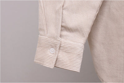 Camisa de Pana Manga Larga para Hombre - Abrigo Casual - Image 16