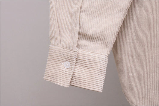 Camisa de Pana Manga Larga para Hombre - Abrigo Casual - Image 16