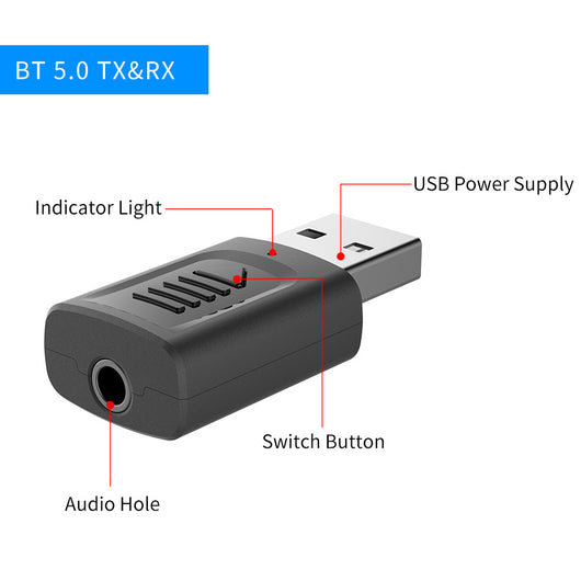 Transmisor y Receptor de Audio USB 4 en 1 - Image 3