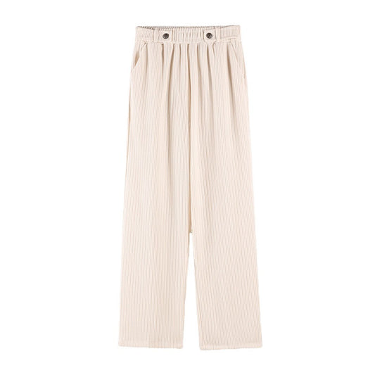 Pantalón Casual de Pana Talle Alto Recto - Image 2