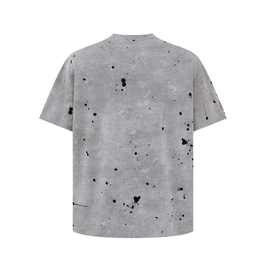 Camiseta Estilo Americano con Estampado Desgastado para Hombre - Image 2