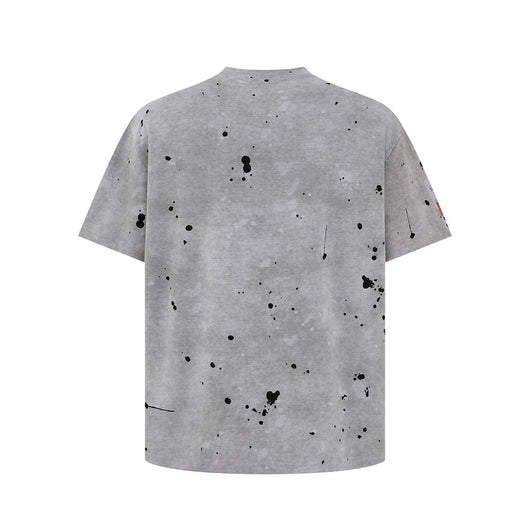 Camiseta Estilo Americano con Estampado Desgastado para Hombre - Image 2