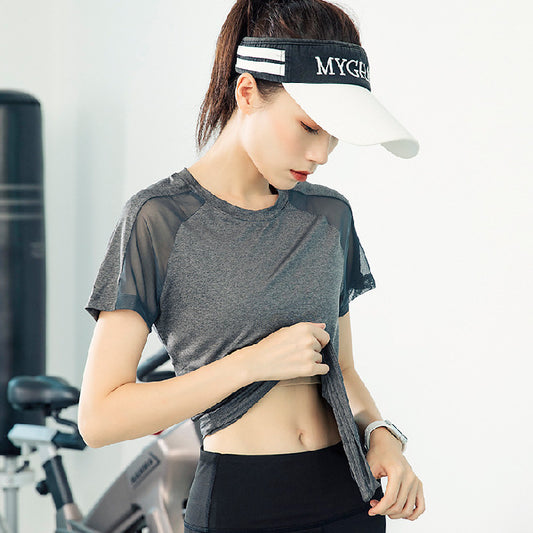 Camiseta Deportiva Manga Corta con Malla Transpirable