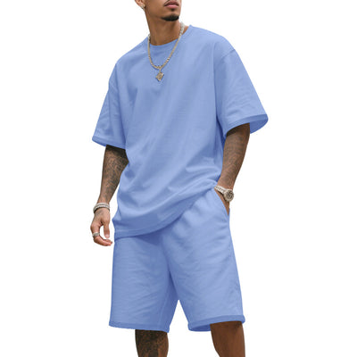 Traje Deportivo Hombre Manga Corta Ajuste Relajado para Verano - Image 12