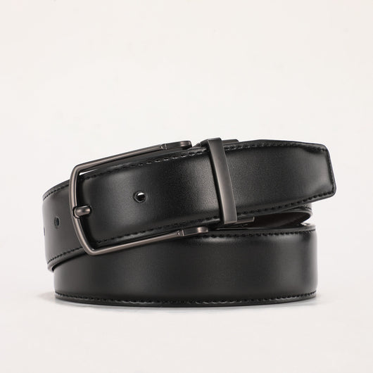 Cinturón de Cuero Genuino para Hombre con Hebilla Reversible - Image 7