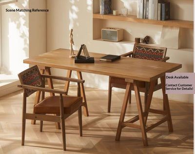 Silla Retro de Madera Maciza con Respaldo y Reposabrazos para Café - Image 28
