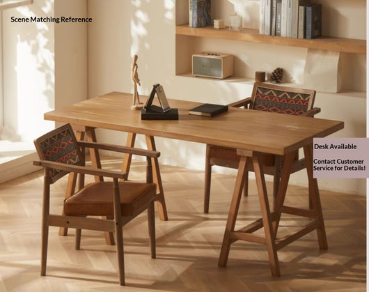 Silla Retro de Madera Maciza con Respaldo y Reposabrazos para Café - Image 28