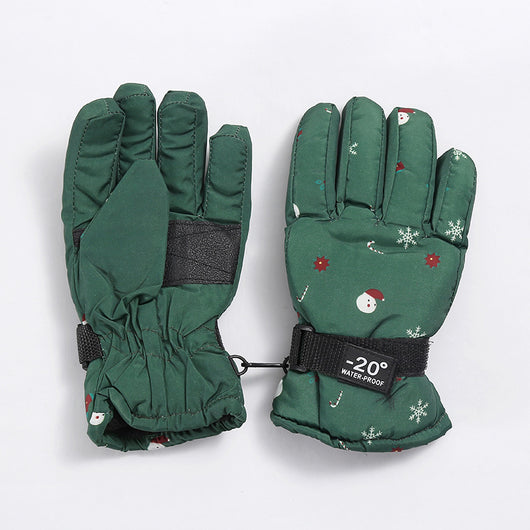 Guantes de Esquí Infantiles Térmicos con Forro Polar y Dedos Protegidos - Image 25