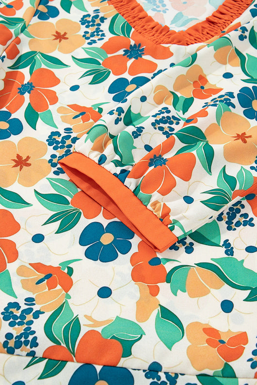 Blusa Casual Escote V Estampado Floral - Image 10