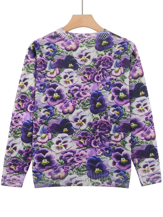 Blusa Estampada Digitalmente Talla Grande Cuello Redondo - Image 9