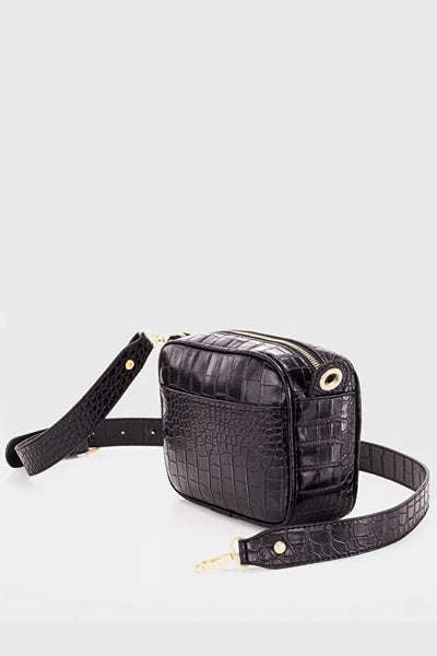 Bolso Bandolera con Textura de Cocodrilo para Mujer - Image 3