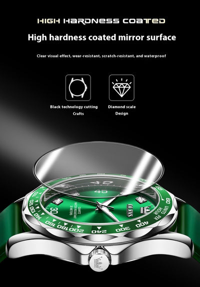 Reloj Submarino Verde Cuarzo Luminoso para Hombre - Image 11