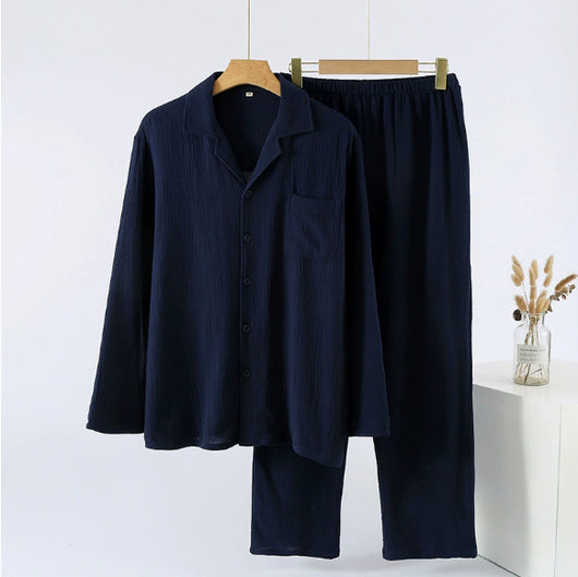 Pijama Holgado Plus Size para Hombre con Mangas Largas - Image 10