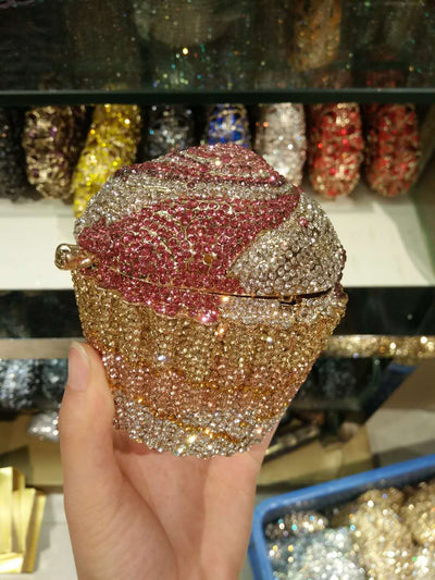 Bolsa de Hielo para Postres con Diamantes de Metal - Elegancia para Banquetes - Image 19
