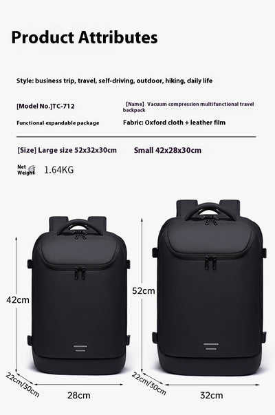 Mochila Multifuncional con Compresión al Vacío para Hombre - Image 16