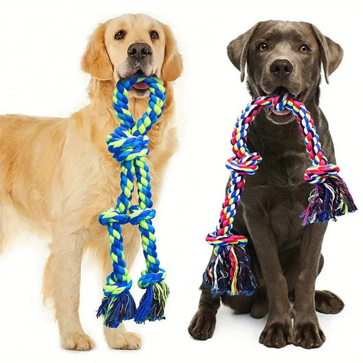 Juguete de Cuerda para Perros Grandes - Nudo Resistente para Tirar y Limpiar Dientes - Image 3