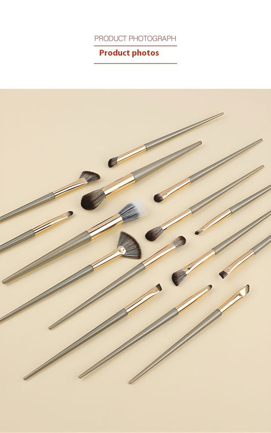 Set de 15 Brochas de Maquillaje Profesional con Flores Estampadas - Image 16