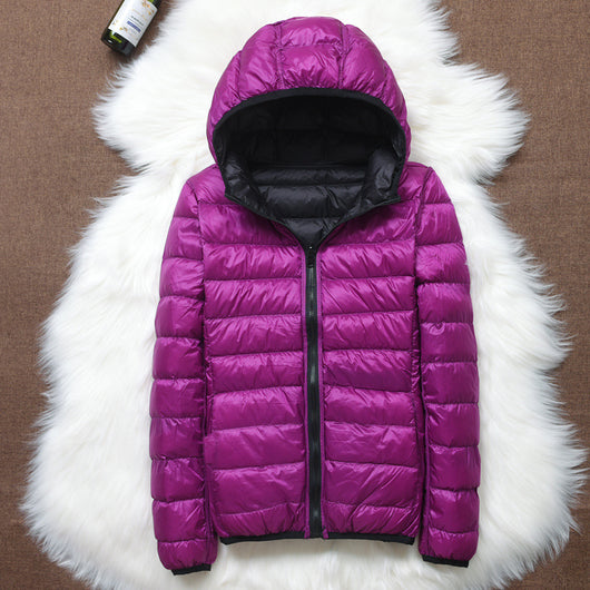 Chaqueta Acolchada Reversible Mujer - Ligera y Corta para Otoño e Invierno