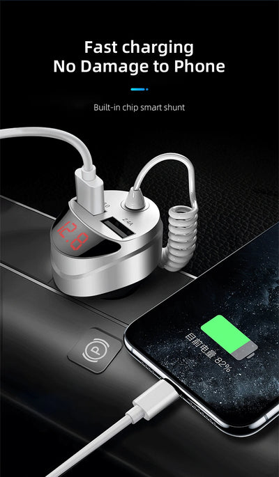 Adaptador USB con Pantalla LED Digital para Carga Rápida en Auto - Image 9