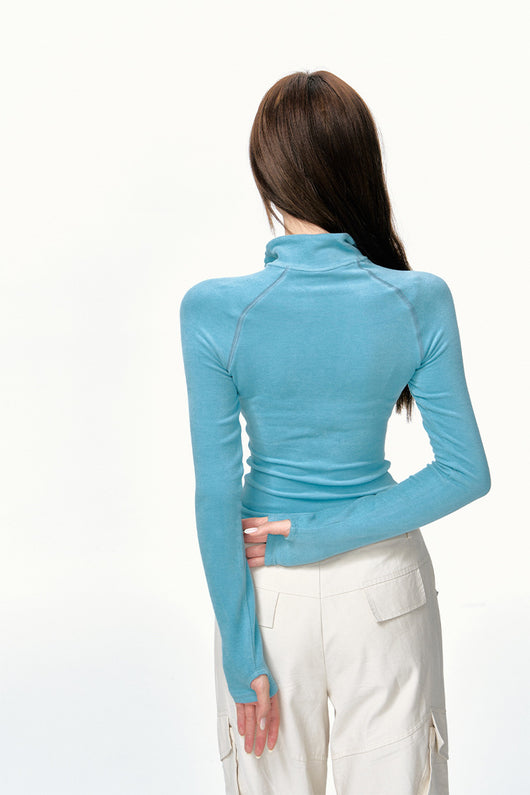 Blusa Básica de Dralon Estilo Americano para Mujer - Image 4