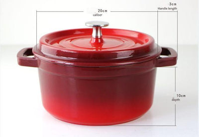 Olla de Sopa Esmaltada de Hierro Fundido 22cm - Cacerola Profesional - Image 6
