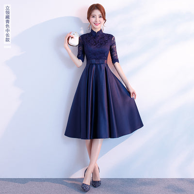 Vestido Largo Elegante de Manga Larga Negro para Eventos Corporativos - Image 15