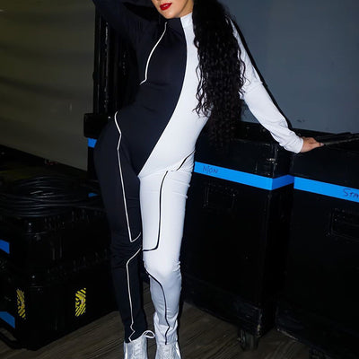 Jumpsuit Deportivo con Costuras Bicolor - Image 19