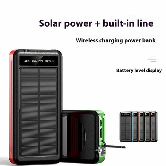 Cargador Solar Portátil Resistente al Agua con Cable - Image 5
