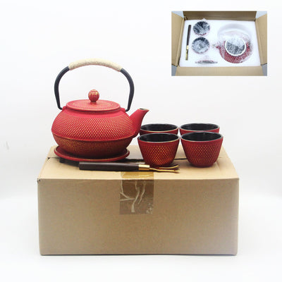 Tetera de Hierro Fundido 800ml con Esmalte Antioxidante y Tazas - Image 6