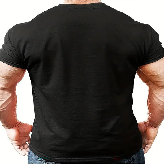 Camiseta Casual Hombre Cuello Redondo Manga Corta - Versátil para Diario - Image 9