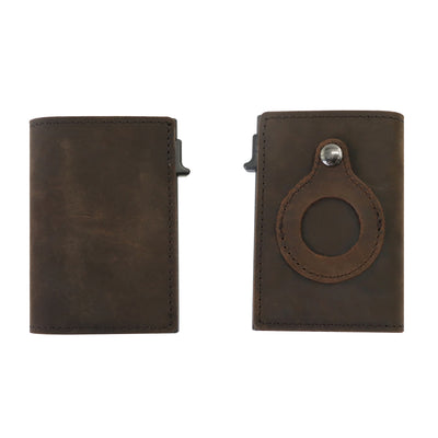 Cartera de Tarjetas de Cuero Automática Anti Pérdida - Image 10